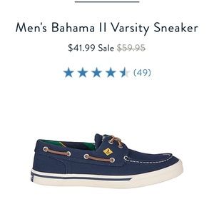 Sperry Bahama  II Varsity Sneaker Topsider
